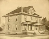 An illustration from Radford's Combined House and Barn Plan Book (1908)