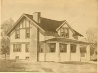 An illustration from Radford's Combined House and Barn Plan Book (1908)