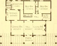 An illustration from Radford's Combined House and Barn Plan Book (1908)