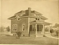 An illustration from Radford's Combined House and Barn Plan Book (1908)