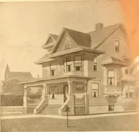 An illustration from Radford's Combined House and Barn Plan Book (1908)
