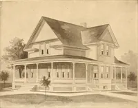 An illustration from Radford's Combined House and Barn Plan Book (1908)