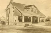An illustration from Radford's Combined House and Barn Plan Book (1908)