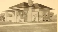 An illustration from Radford's Combined House and Barn Plan Book (1908)