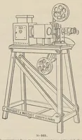 An illustration from Catalogue Général No 89 des Appareils et Accessoires usités en projection: IVe Partie Cinématographie (1910)