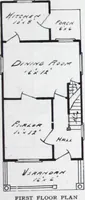 An illustration from Readi-cut houses (frame or brick veneer) : substantial, warm, comfortable, attractive : manufactured in our mills in Toronto, Ottawa, Vancouver ... (1915)