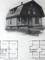 An illustration from Readi-cut houses (frame or brick veneer) : substantial, warm, comfortable, attractive : manufactured in our mills in Toronto, Ottawa, Vancouver ... (1915)