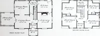 An illustration from Readi-cut houses (frame or brick veneer) : substantial, warm, comfortable, attractive : manufactured in our mills in Toronto, Ottawa, Vancouver ... (1915)