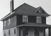 An illustration from Readi-cut houses (frame or brick veneer) : substantial, warm, comfortable, attractive : manufactured in our mills in Toronto, Ottawa, Vancouver ... (1915)