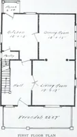 An illustration from Readi-cut houses (frame or brick veneer) : substantial, warm, comfortable, attractive : manufactured in our mills in Toronto, Ottawa, Vancouver ... (1915)