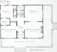 An illustration from Readi-cut houses (frame or brick veneer) : substantial, warm, comfortable, attractive : manufactured in our mills in Toronto, Ottawa, Vancouver ... (1915)