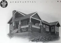 An illustration from Readi-cut houses (frame or brick veneer) : substantial, warm, comfortable, attractive : manufactured in our mills in Toronto, Ottawa, Vancouver ... (1915)