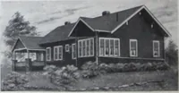An illustration from Readi-cut houses (frame or brick veneer) : substantial, warm, comfortable, attractive : manufactured in our mills in Toronto, Ottawa, Vancouver ... (1915)