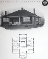 An illustration from Readi-cut houses (frame or brick veneer) : substantial, warm, comfortable, attractive : manufactured in our mills in Toronto, Ottawa, Vancouver ... (1915)