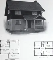 An illustration from Readi-cut houses (frame or brick veneer) : substantial, warm, comfortable, attractive : manufactured in our mills in Toronto, Ottawa, Vancouver ... (1915)