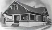 An illustration from Readi-cut houses (frame or brick veneer) : substantial, warm, comfortable, attractive : manufactured in our mills in Toronto, Ottawa, Vancouver ... (1915)