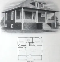An illustration from Readi-cut houses (frame or brick veneer) : substantial, warm, comfortable, attractive : manufactured in our mills in Toronto, Ottawa, Vancouver ... (1915)