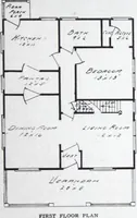 An illustration from Readi-cut houses (frame or brick veneer) : substantial, warm, comfortable, attractive : manufactured in our mills in Toronto, Ottawa, Vancouver ... (1915)