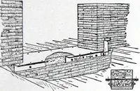An illustration from Referendex : a manual of architectural specifications and construction information, catalogue announcements of manufacturers and dealers in building supplies. (1914)