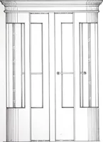 An illustration from Revolving Doors Always Closed: Styles, Types, Designs (1910)