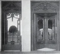 An illustration from Revolving Doors Always Closed: Styles, Types, Designs (1910)
