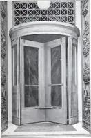 An illustration from Revolving Doors Always Closed: Styles, Types, Designs (1910)