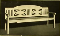 An illustration from Rheinauer Gartenmobel : Spalierwerke, Holzarbeiten fur Parkanlagen, Veranden und Wintergarten, Gartenlauben, Gartenhauser ... (1912)
