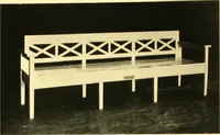 An illustration from Rheinauer Gartenmobel : Spalierwerke, Holzarbeiten fur Parkanlagen, Veranden und Wintergarten, Gartenlauben, Gartenhauser ... (1912)