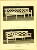 An illustration from Rheinauer Gartenmobel : Spalierwerke, Holzarbeiten fur Parkanlagen, Veranden und Wintergarten, Gartenlauben, Gartenhauser ... (1912)