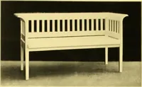 An illustration from Rheinauer Gartenmobel : Spalierwerke, Holzarbeiten fur Parkanlagen, Veranden und Wintergarten, Gartenlauben, Gartenhauser ... (1912)