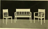 An illustration from Rheinauer Gartenmobel : Spalierwerke, Holzarbeiten fur Parkanlagen, Veranden und Wintergarten, Gartenlauben, Gartenhauser ... (1912)