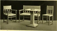 An illustration from Rheinauer Gartenmobel : Spalierwerke, Holzarbeiten fur Parkanlagen, Veranden und Wintergarten, Gartenlauben, Gartenhauser ... (1912)