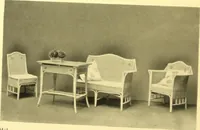 An illustration from Rheinauer Gartenmobel : Spalierwerke, Holzarbeiten fur Parkanlagen, Veranden und Wintergarten, Gartenlauben, Gartenhauser ... (1912)