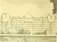 An illustration from Rheinauer Gartenmobel : Spalierwerke, Holzarbeiten fur Parkanlagen, Veranden und Wintergarten, Gartenlauben, Gartenhauser ... (1912)