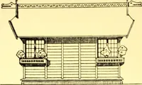 An illustration from Rheinauer Gartenmobel : Spalierwerke, Holzarbeiten fur Parkanlagen, Veranden und Wintergarten, Gartenlauben, Gartenhauser ... (1912)