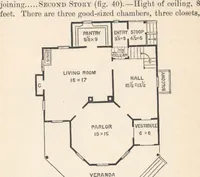 Picture 35 of 96 from Cottage houses for village and country homes (1899), leaf 55