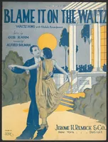 An illustration from Blame it on the waltz : waltz song (1926)