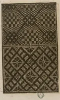 An illustration from Livre nouveau, dict patrons de lingerie, cest assavoir a deux endroitz, a poi[n]t croise, point couche et point picque... comprenant lart de broderie et tissoterie (1545)