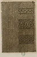 An illustration from Livre nouveau, dict patrons de lingerie, cest assavoir a deux endroitz, a poi[n]t croise, point couche et point picque... comprenant lart de broderie et tissoterie (1545)