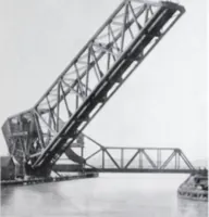 An illustration from Scherzer rolling lift bridges : their inception, development and use. (1916)
