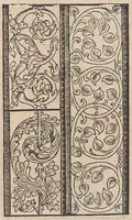 An illustration from Ein new modelbuch auff aussnehen und borten wircken yn der laden und langen gestell gemert und gebessert mitt new andern modeln (1524)