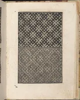 An illustration from 1529 ein new getruckt model büchli auff außnehen unnd borttenwircken ynn der laden unnd lanngenn gestell. Ganntz gerecht nach abteilung der feden tzal. (1529)