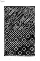 An illustration from 1529 ein new getruckt model büchli auff außnehen unnd borttenwircken ynn der laden unnd lanngenn gestell. Ganntz gerecht nach abteilung der feden tzal. (1529)