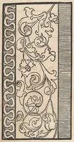 An illustration from 1529 ein new getruckt model büchli auff außnehen unnd borttenwircken ynn der laden unnd lanngenn gestell. Ganntz gerecht nach abteilung der feden tzal. (1529)