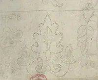 An illustration from A schole-house, for the needle ... (Here followeth certaine patternes of cut-works: and but once printed before. Also sundry sorts of spots, as flowers, birds and fishes &c. and will fitly serve to be wrought, some with gould, some with silke, and some with crewell, or otherwise at your pleasure.). (1632)