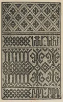 An illustration from Ein new Modelbuch auff aussnehen und porten wircken in der Laden unnd langengestell Gemert und gepessert mit 105 andern Modeln (1527)
