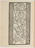 An illustration from Ein new Modelbuch auff aussnehen und porten wircken in der Laden unnd langengestell Gemert und gepessert mit 105 andern Modeln (1527)