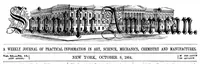 An illustration from Scientific American, Vol. 11, No. 15 (1864) (1864)