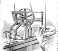 An illustration from Scientific American, Vol. 43, No. 16 (1880) (1880)