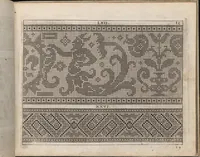 An illustration from Newes Modelbuch in Kupffer gemacht, darinen aller hand Arth newer Model von dun, mittel vnd dick aussgeschnidener Arbeit auch andern kunstlichen Neh werck zu gebrauchen. (1604)